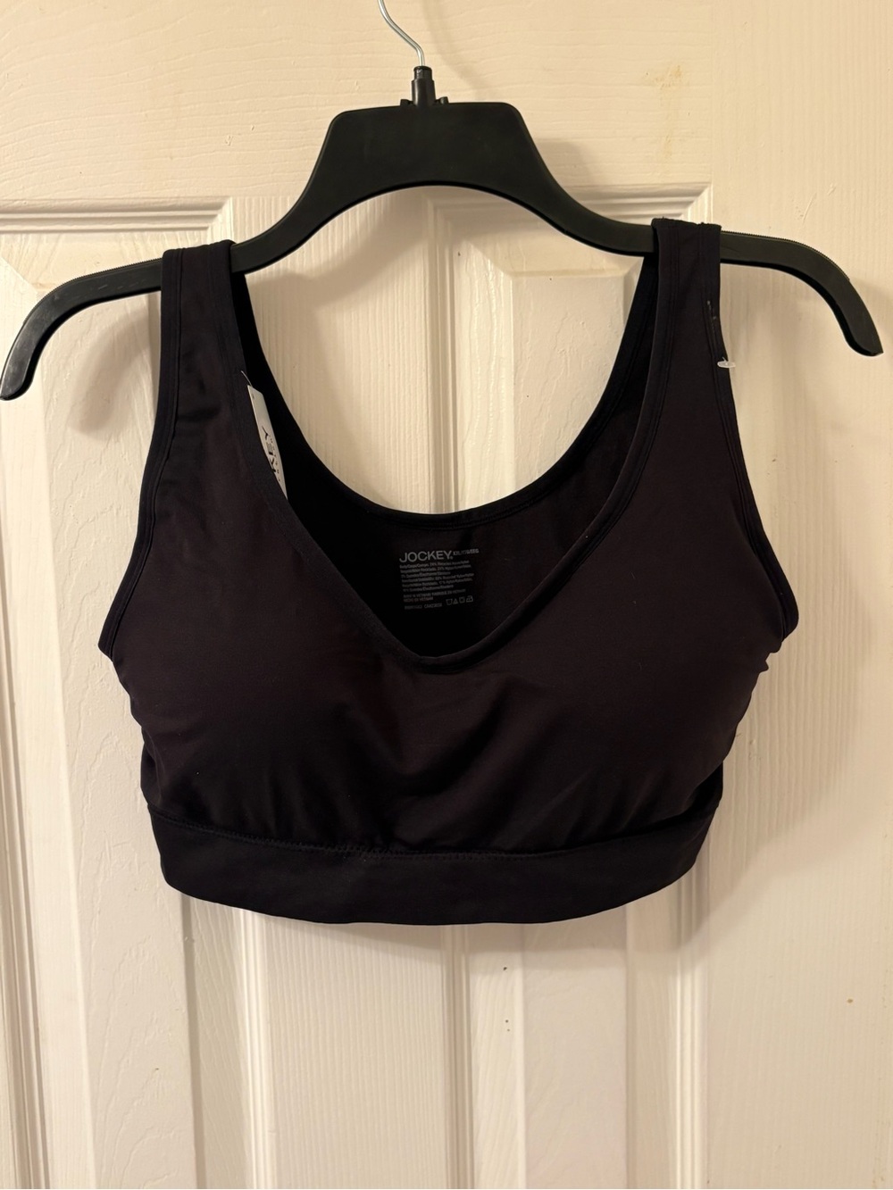 Jockey Black Scoop Wireless Sports Bra